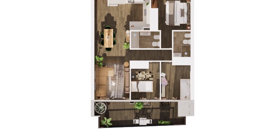 Departamento 4 Ambientes con Balcon, parrilla y Cochera en Almagro